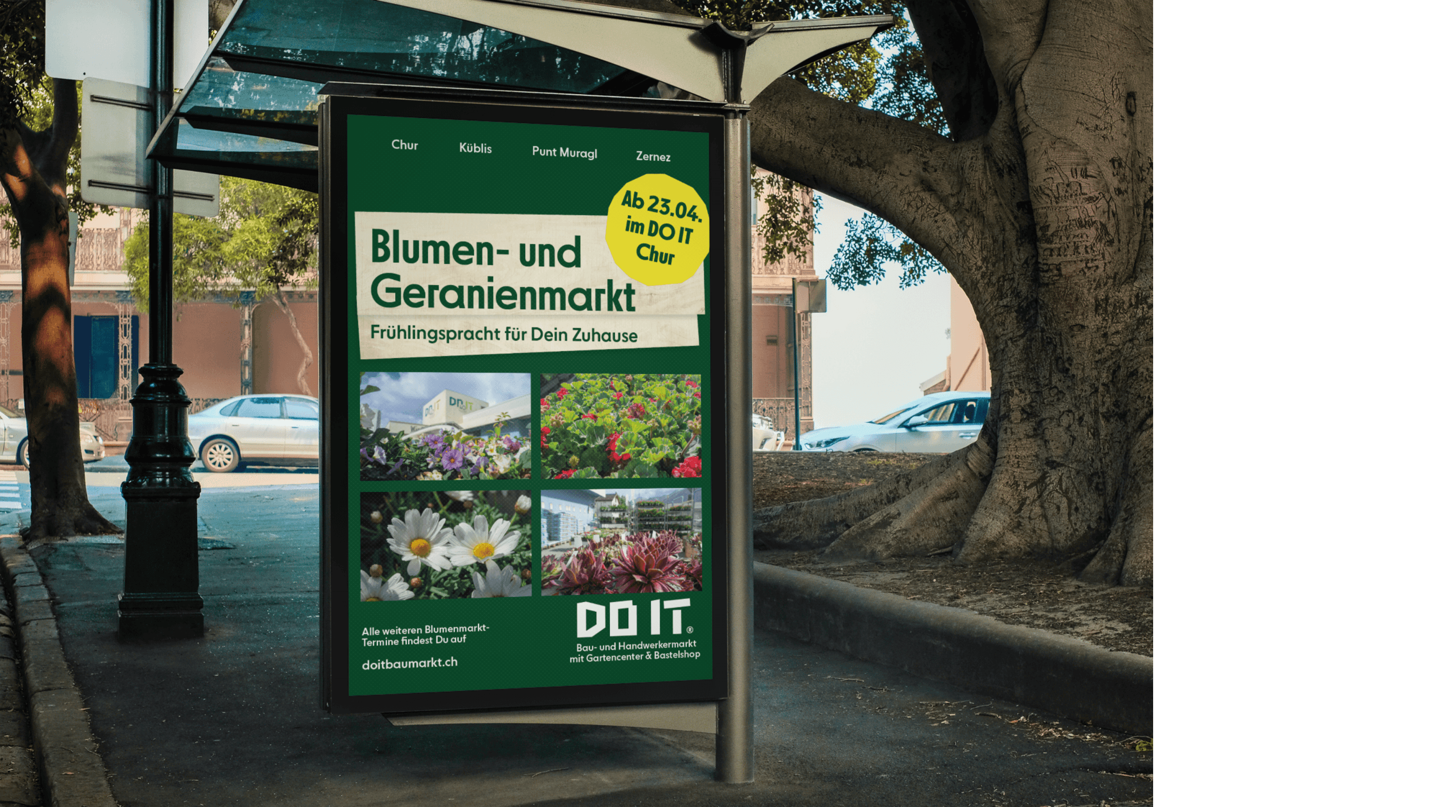 Poster for the flower market