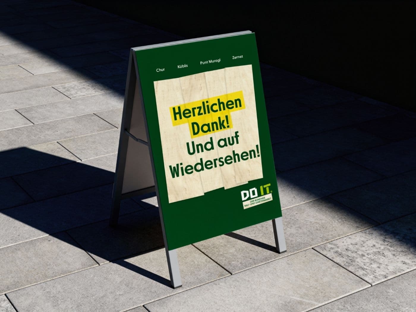 Pavement sign